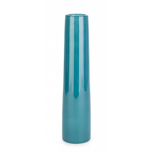 Vaza flori sticla albastra Jannik 7x30.5 cm