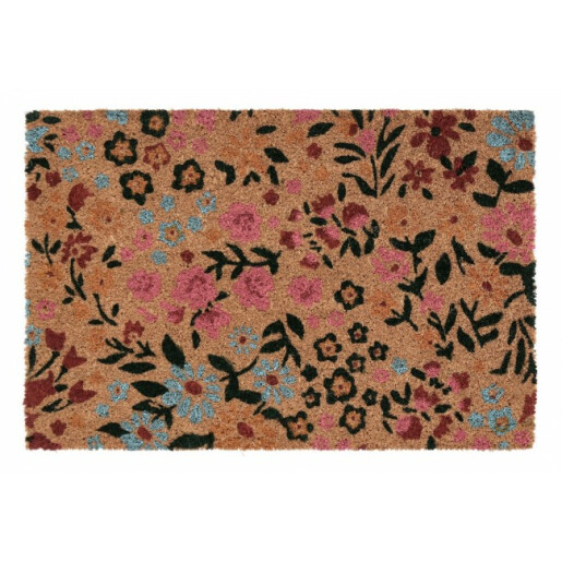 Covoras intrare casa Floral 40x60x1.5 cm