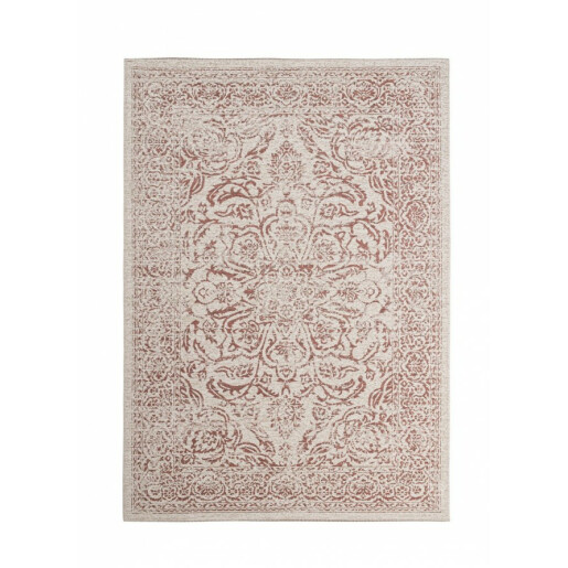 Covor textil bej rosu Nora 160x230x0.3 cm