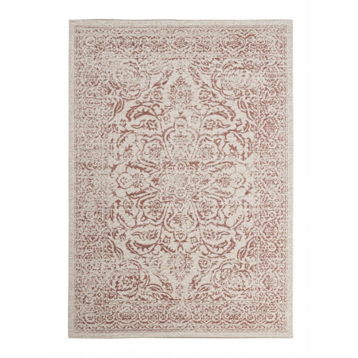 Covor textil crem rosu Nora 200x290x0.3 cm