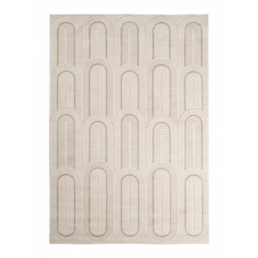 Covor textil crem gri Zina 200x290x0.9 cm