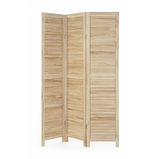 Paravan decorativ lemn natur Zafira 120x6x170 cm