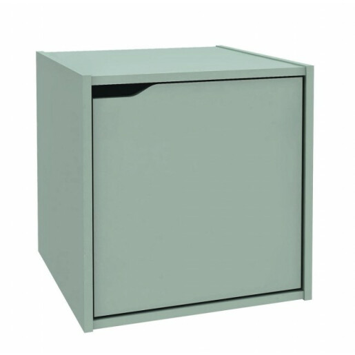 Raft pardoseala cu usa mdf verde 35x35x35 cm