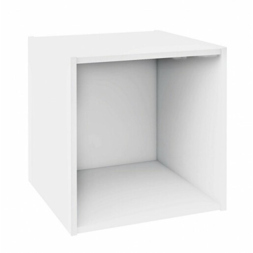 Raft pardoseala mdf alb 35x35x35 cm