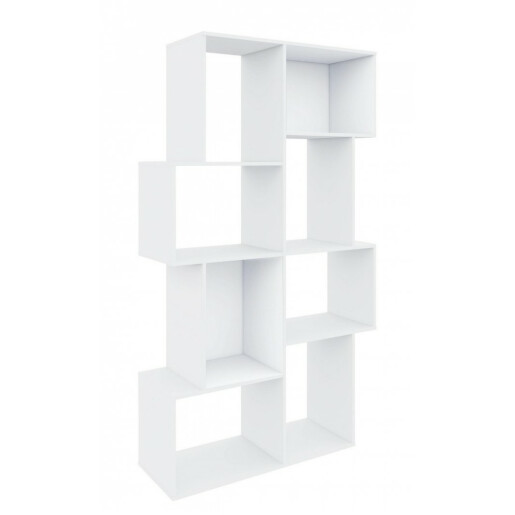 Biblioteca mdf alb Arctic 104.7x35x182 cm