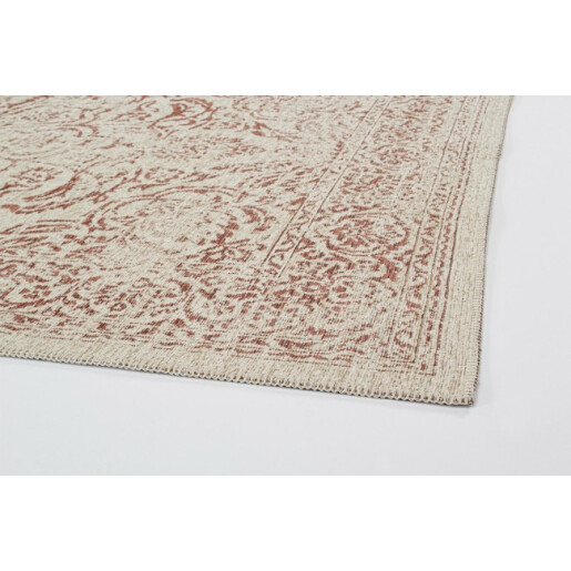 Covor textil bej rosu Nora 160x230x0.3 cm