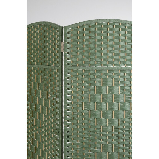 Paravan bambus hartie verde Shana 150x6x180 cm