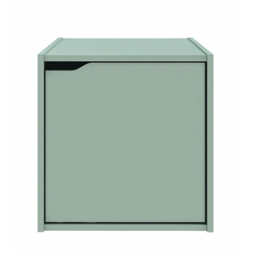 Raft pardoseala cu usa mdf verde 35x35x35 cm