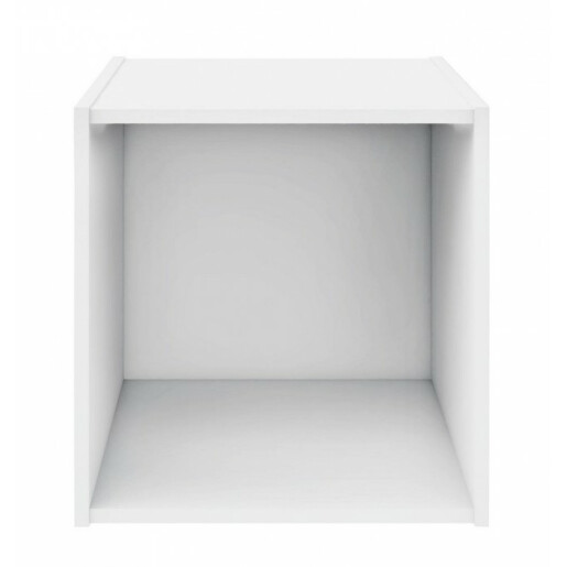 Raft pardoseala mdf alb 35x35x35 cm