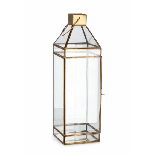 Set 2 felinare metal auriu Siwan 16x16x52.7 cm