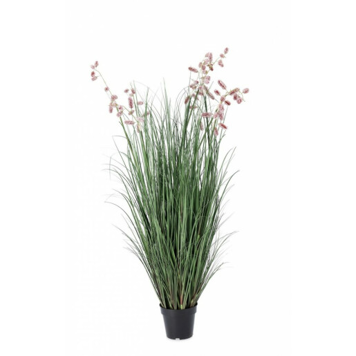 Planta artificiala in ghiveci verde roz Grevillea 120x120x150 cm