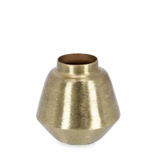 Vaza flori metal auriu Saad 8x8 cm