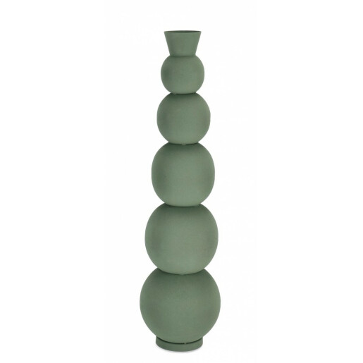 Vaza flori metal verde Ridhi 20x76 cm