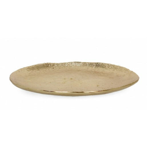 Set 8 platouri aluminiu auriu 28x1.5 cm