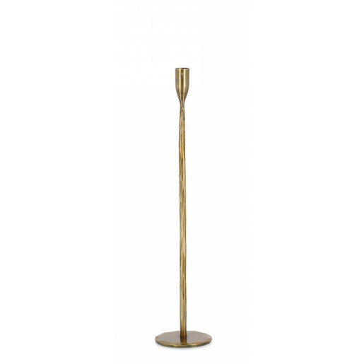 Set 2 sfesnice metal auriu Tehri 10.5x50 cm