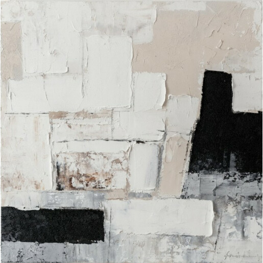 Tablou pictura canvas abstract 80x3.5x80 cm