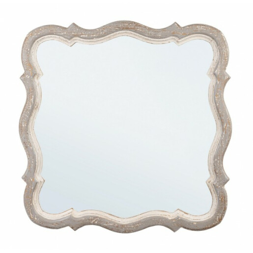 Oglinda perete rama gri vintage Venere 75x3.5x75 cm