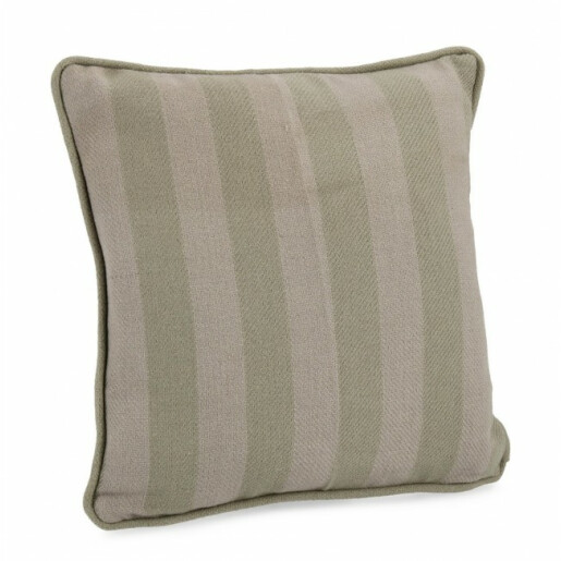 Set 2 perne decorative textil verde bej Kenny 43x43 cm