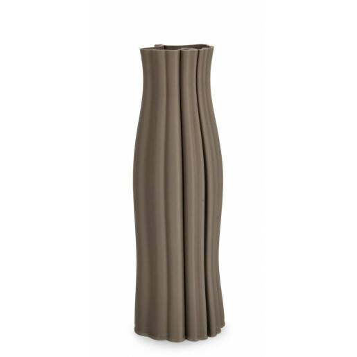 Vaza flori ceramica taupe Haylee 16x46.5 cm