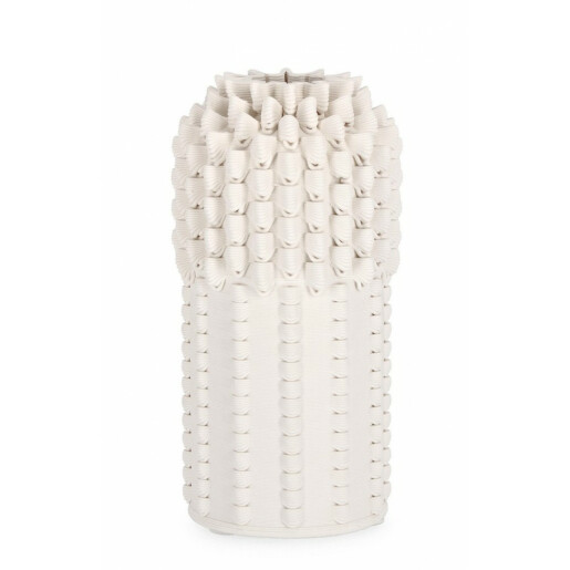 Vaza flori ceramica bej Reena 12x23 cm