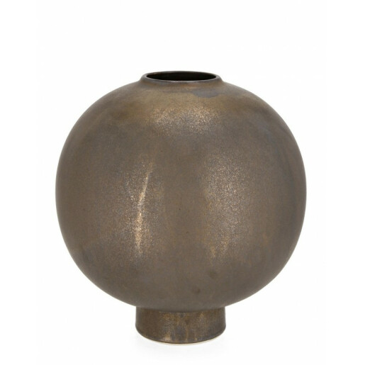 Vaza flori portelan bronz Ryo 29x29.3 cm