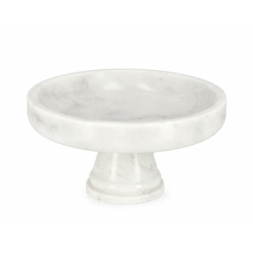 Set 2 platouri marmura alba Kandy 25x12.5 cm
