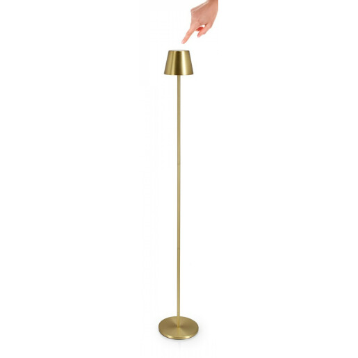 Lampadar cu led metal auriu Etna 17x115 cm