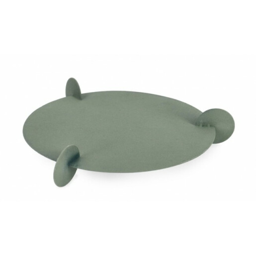 Tava decorativa metal verde Ridhi 28x5 cm