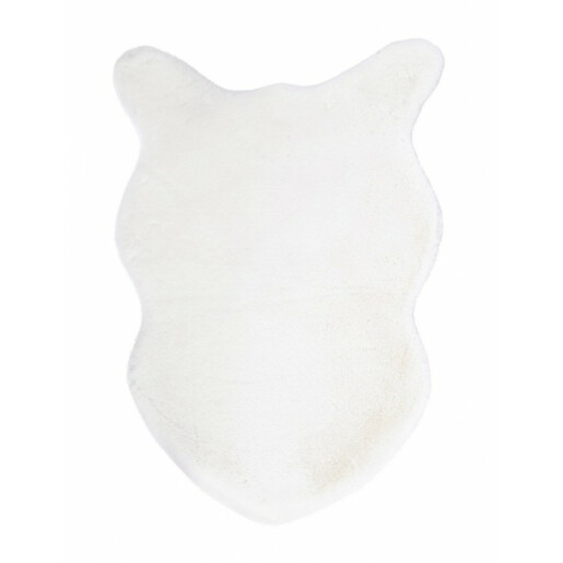 Covoras poliester alb Kathlyn 60x90 cm