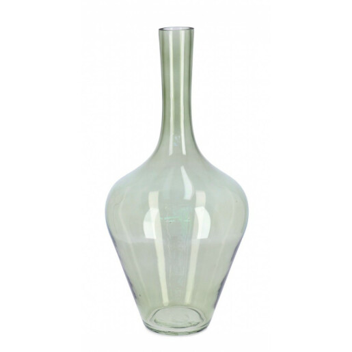 Vaza flori sticla verde 22x45 cm