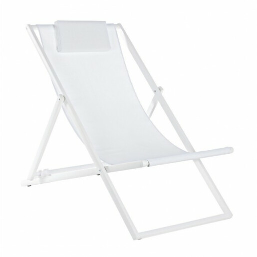 Sezlong alb Taylor 60.5x101.5x73.5x35 cm