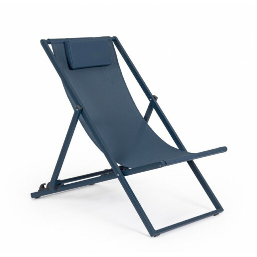 Set 4 scaune gradina albastre Taylor 60.5x101.5x73.5 cm