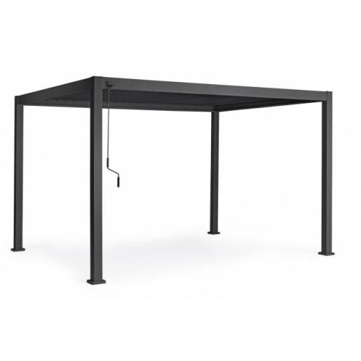 Pavilion gradina aluminiu gri antracit Ocean 400x300x250 cm