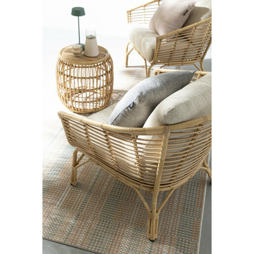 Masuta ratan sintetic natur Mabel 40/49x45 cm
