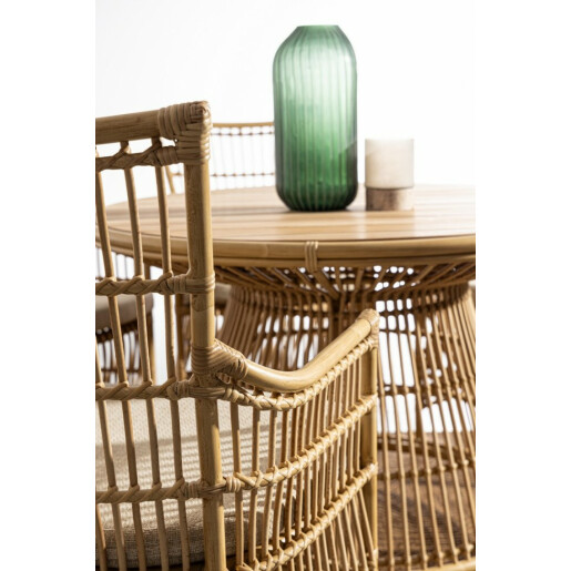 Masa rattan sintetic natur Adelma 110x75 cm
