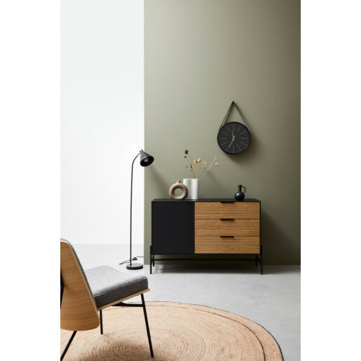 Covor iuta natur negru Ankit 180 cm