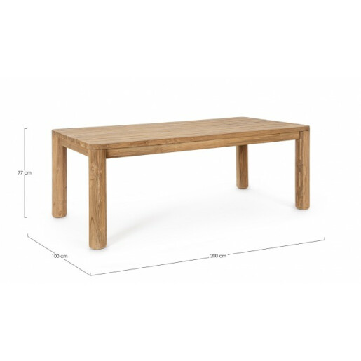 Masa lemn natur Maverick 200x100x77 cm