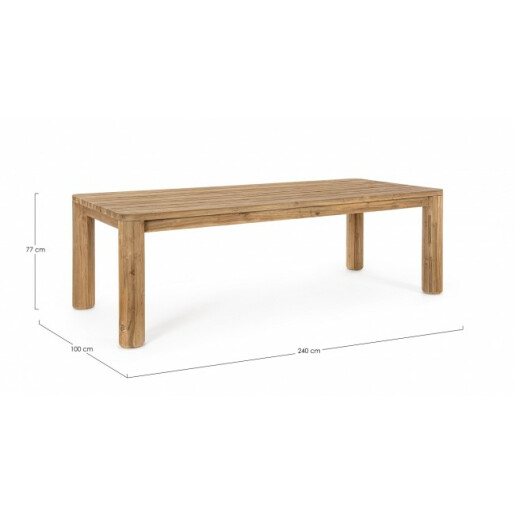 Masa lemn natur Maverick 240x100x77 cm