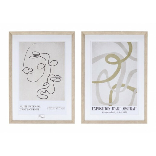 Set 2 tablouri decorative Sherley 50x8x70 cm
