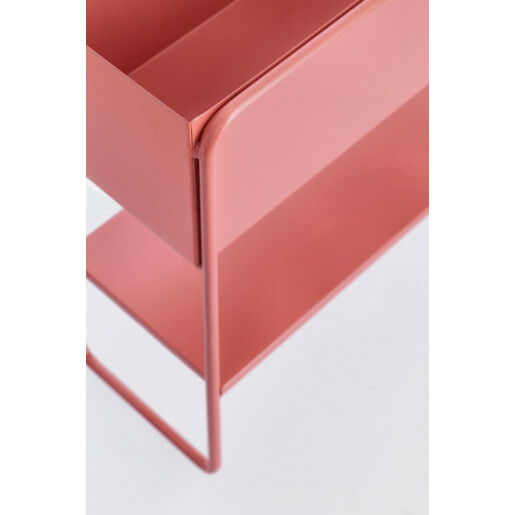 Suport flori metal roz Madelyn 45x18x44 cm
