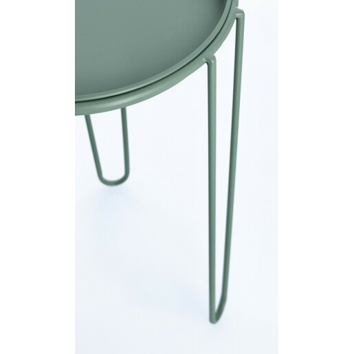 Set 3 suporturi flori otel verde Madelyn 23.5x30 cm, 28.5x40 cm, 33.5x50 cm