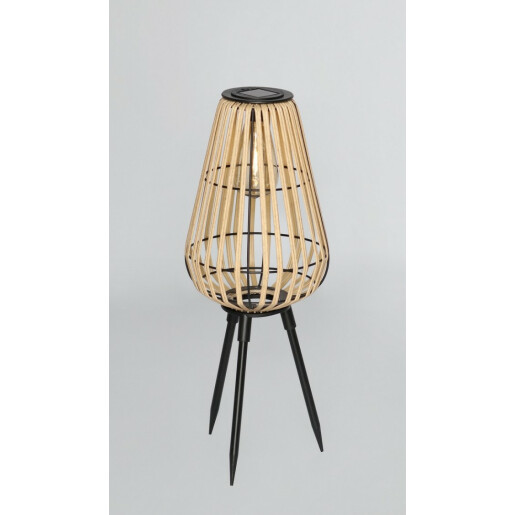 Set 4 lampi solare negru natur Kiki 20x52.5 cm