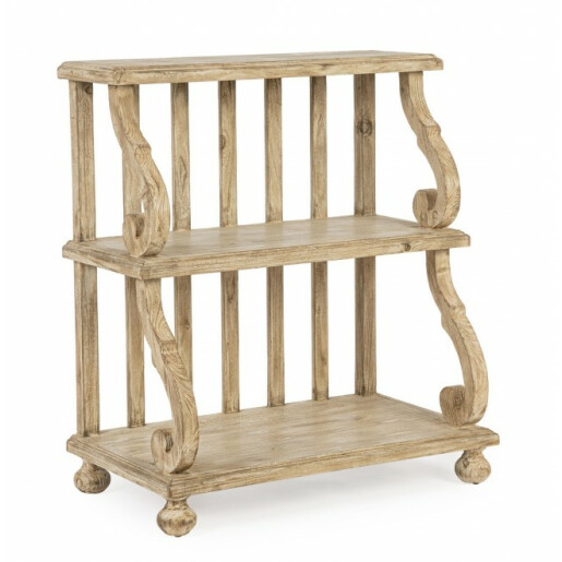 Raft 3 polite lemn natur Magret 80x45x90.5 cm