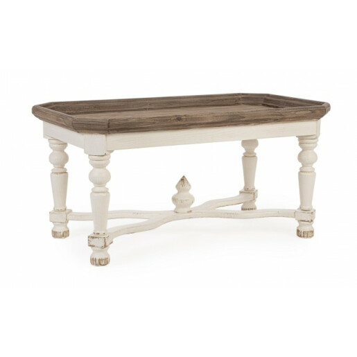 Masuta lemn alb maro Sophy 114x64x56.5 cm