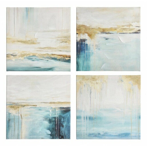 Set 4 tablouri canvas 4 x 30x30 cm
