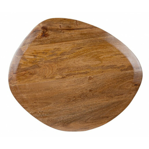 Masuta otel gri antracit lemn maro Stanley 60x58x45 cm