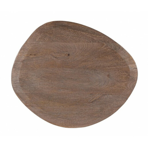 Masuta otel crem lemn maro Stanley 60x58x45 cm