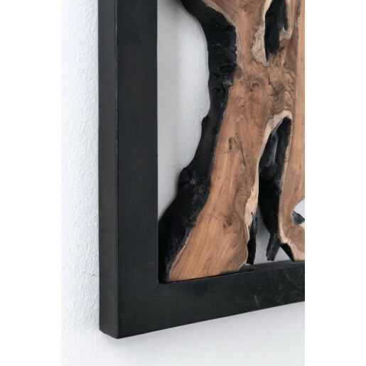 Decoratiune perete lemn Sherwood 100x4x60 cm