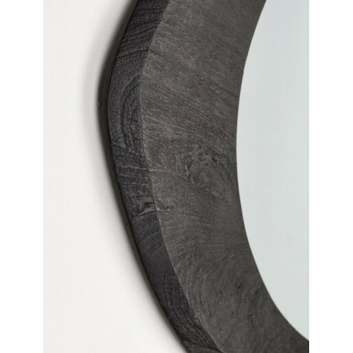 Oglinda perete lemn negru Erin 70x3x60 cm