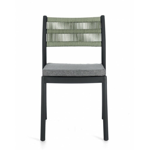 Set 4 scaune Alvin gri verde 49.5x52.5x82 cm